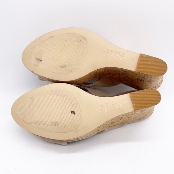 Charles by Charles David Women's Crisscross Cork Wedge Heel Sandals Size 12M - Picture 6 of 13